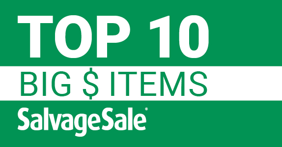 Top 10 items sold through Salvagesale Top 10 items sold through Salvagesale